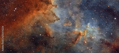 The middle of the Heart nebula in the constellation of Cassiopeia