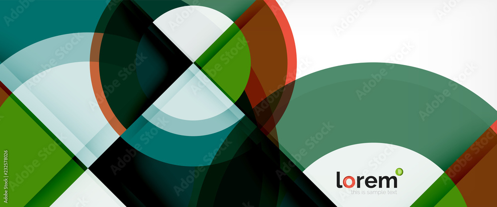 Circle abstract background, geometric modern design template Circle abstract background, geometric modern design template