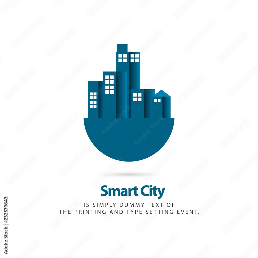 Smart City Vector Template Design Illustration