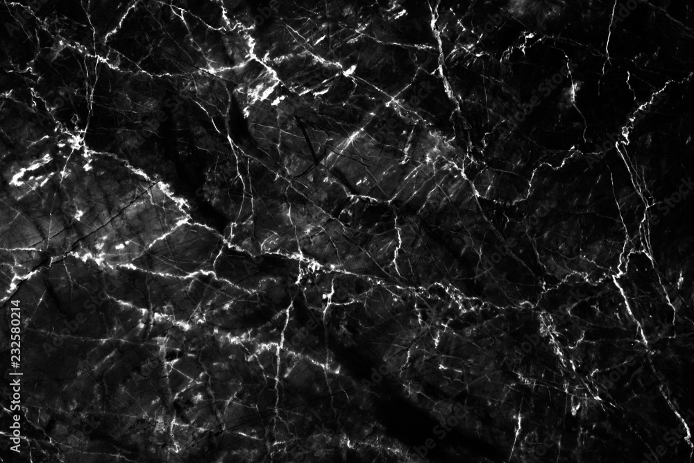 Luxury of black marble texture and background for decorative design pattern art work. Marble with high resolution