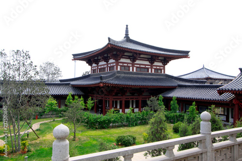 Buddhism building scenery in Xingguo temple, tangshan city, hebei province, China.