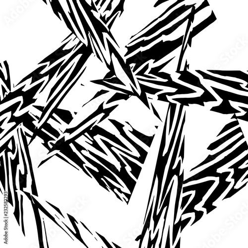 Fototapeta Naklejka Na Ścianę i Meble -  Brush pattern. Grunge background. Vector.