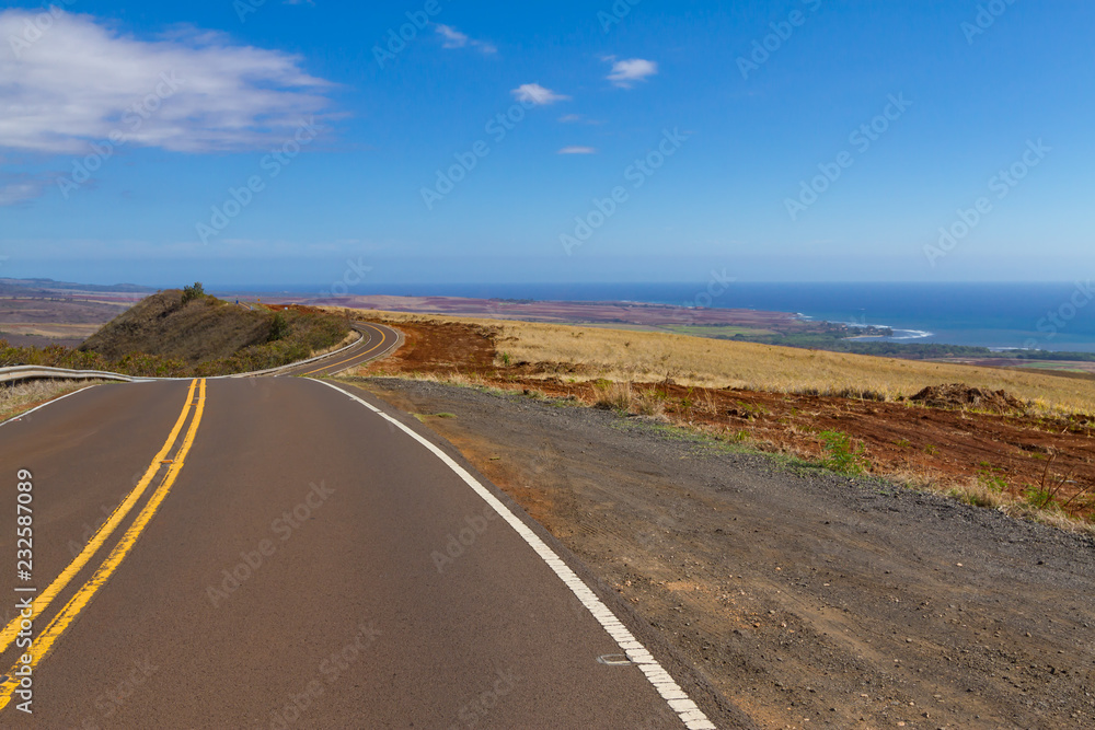 Road tripping on the Island of Maui exploring the landscape