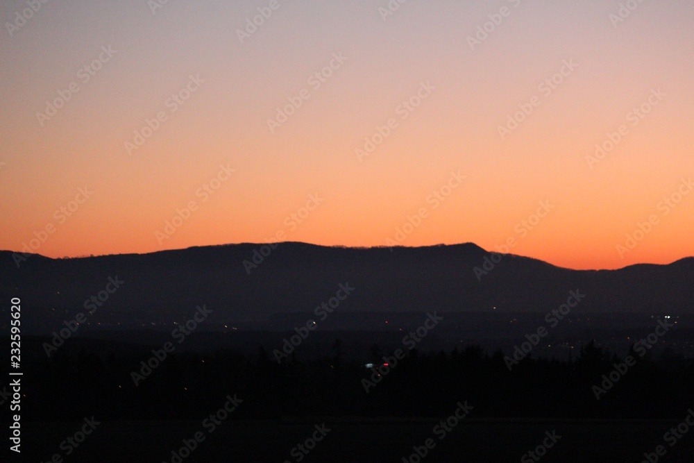 sunset in mountains sunset in mountains