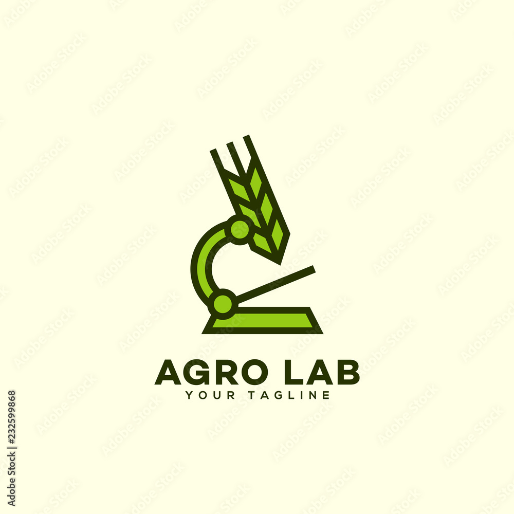 Agro lab logo Stock Vector | Adobe Stock