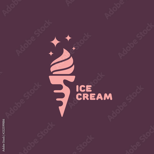 Ice cream logo