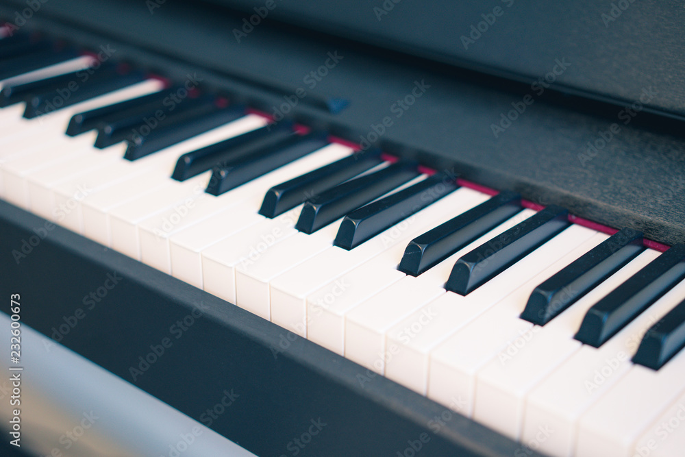 Old piano in the music practice room with beautiful music. Old piano in the music practice room with beautiful music.