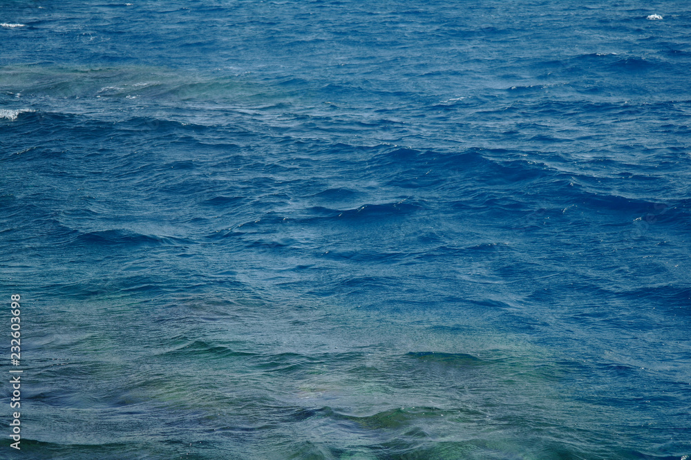 Blue sea water. Ocean surface for natural background Blue sea water. Ocean surface for natural background