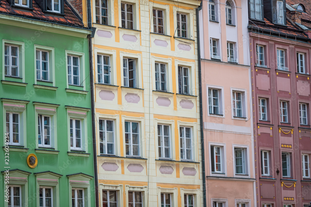 colorful tenement houses