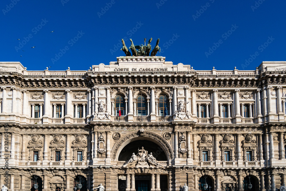 Building of the Palace of Justice in Rome, Italy