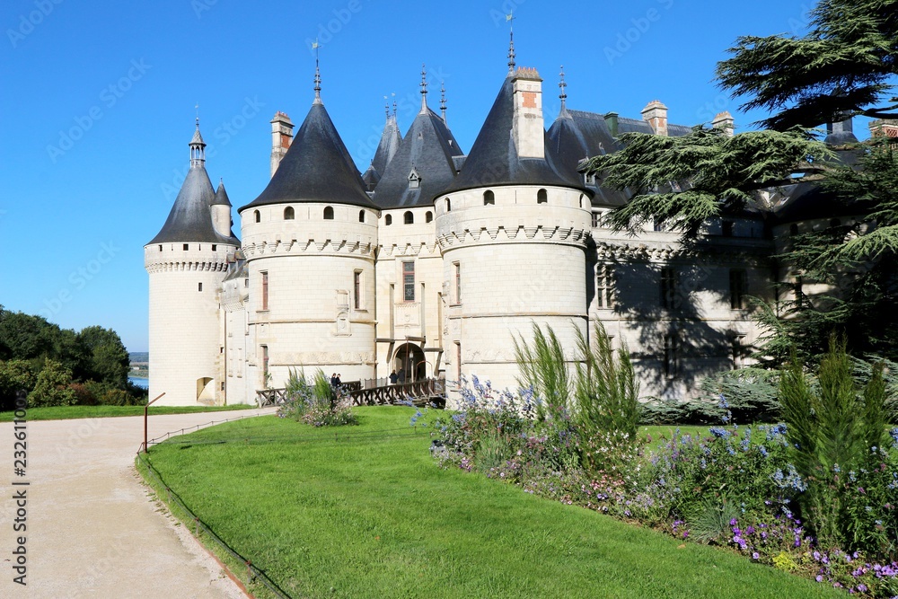 Chaumont-sur-Loire, france, fortress , Renaissance style, façade, castle, park, Loire Valley, architecture, ancient, old, building, stone, landmark,