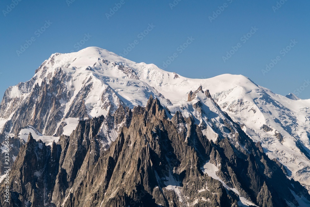 Pic montagne neige Alpes Mont Blanc France