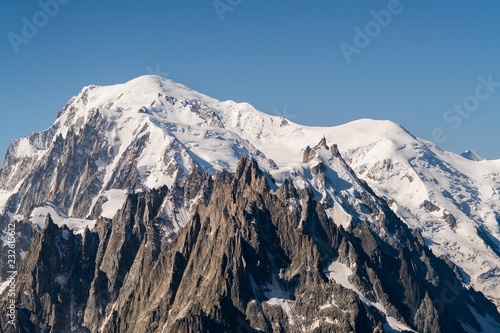 Pic montagne neige Alpes Mont Blanc France