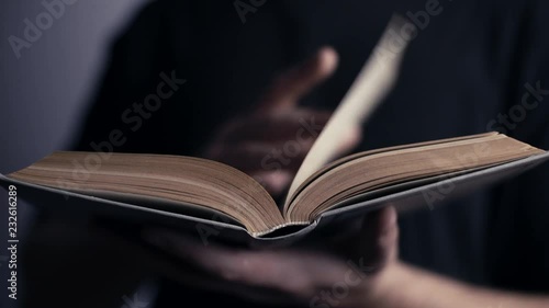 Book in hand, concept of read
