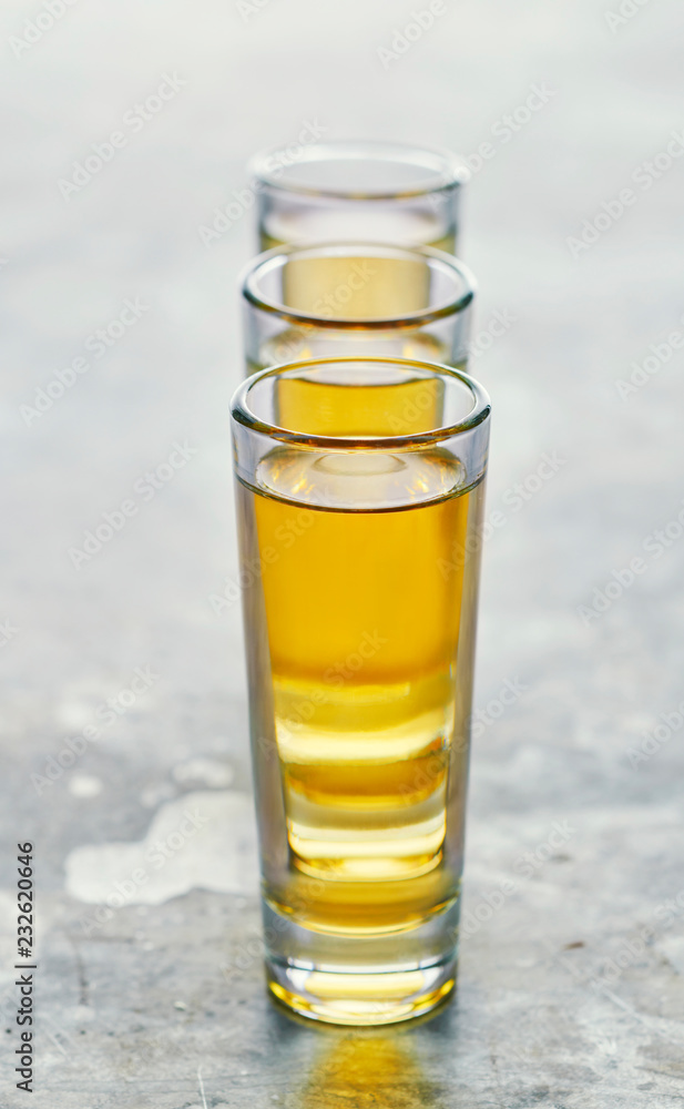 Reposado Tequila Shots Stock Photo Adobe Stock