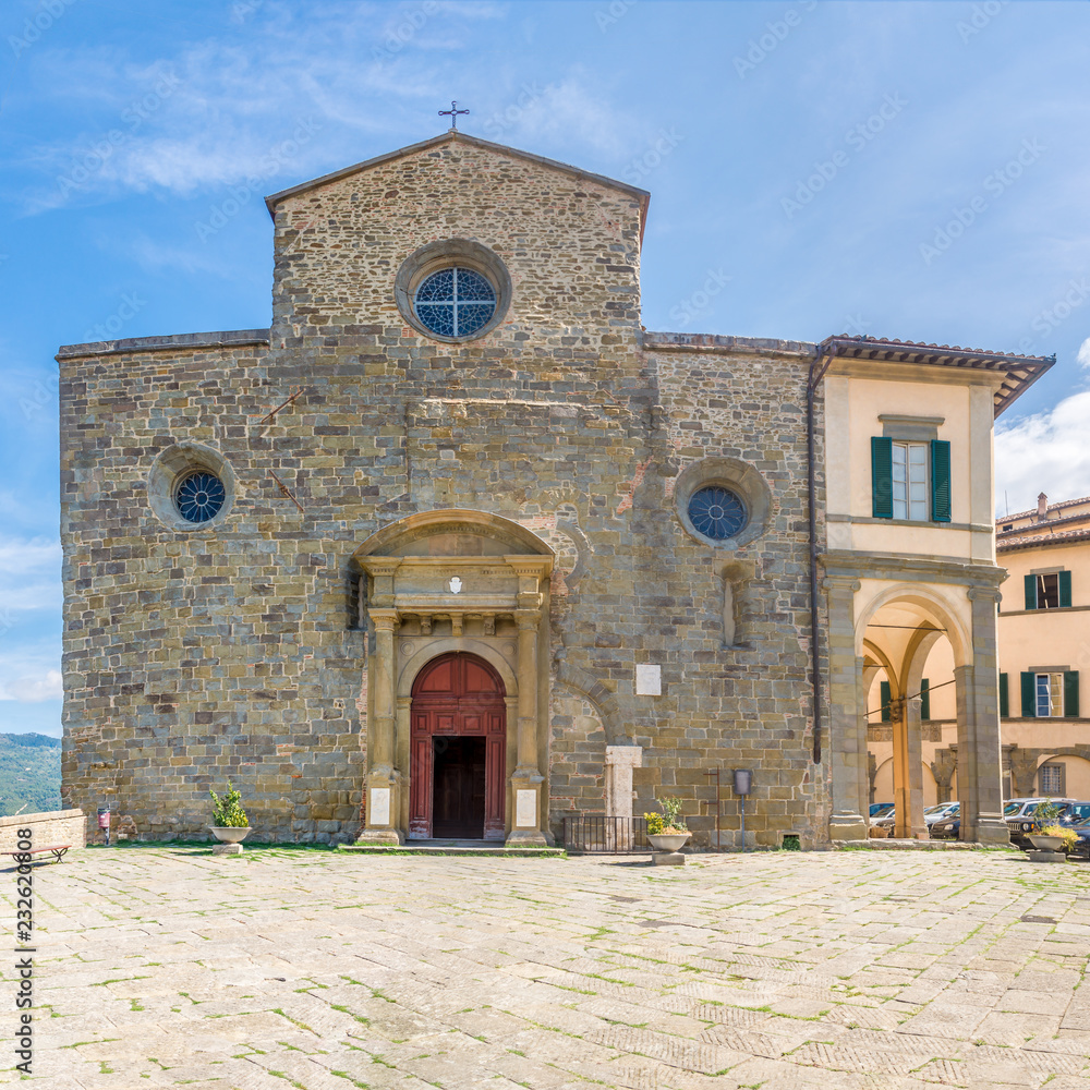 View at the Cathedral of Santa Maria Assunta in Cortona - Italy