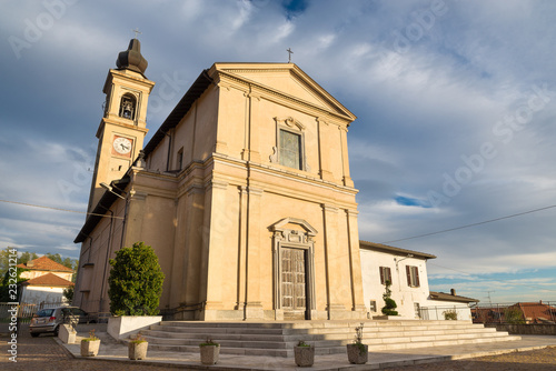 Italy, Church Santa Maria Assunta (17th century), square della Chiesa in Casorate Sempione or simply Casorate, municipality located 40 kilometres (25 mi) from Milan, province of Varese, Lombardy  photo