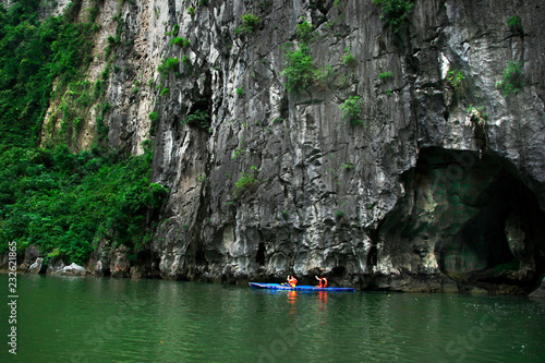 Travel activity in Halong bay, Vietnam