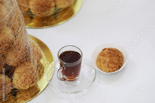 Confectionery flavored cakes for a holiday photo