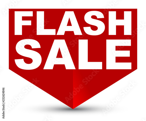 red vector banner flash sale