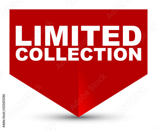 red vector banner limited colection