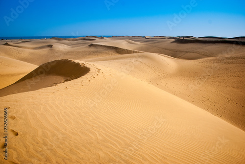 The desert of Gran Canaria Maspalomas