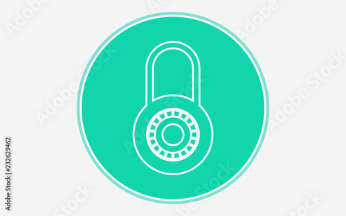 Lock vector icon sign symbol