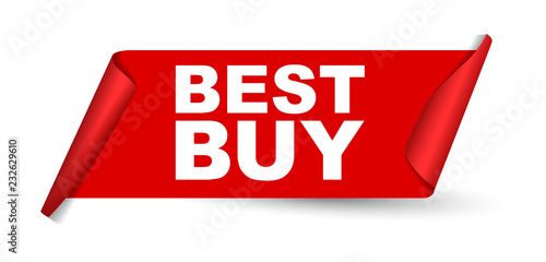 red vector banner best buy