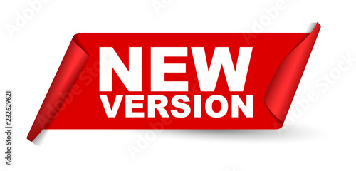 red vector banner new version