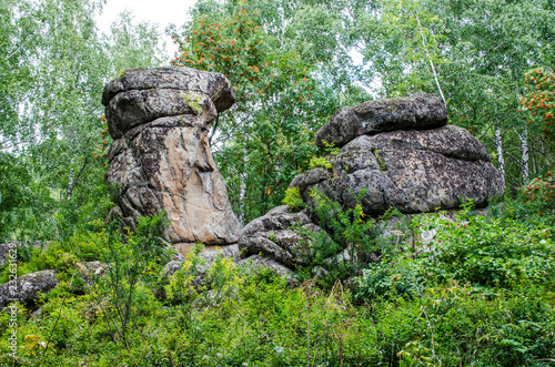 Stone monsters. Altai territory.  The Altai mountains 