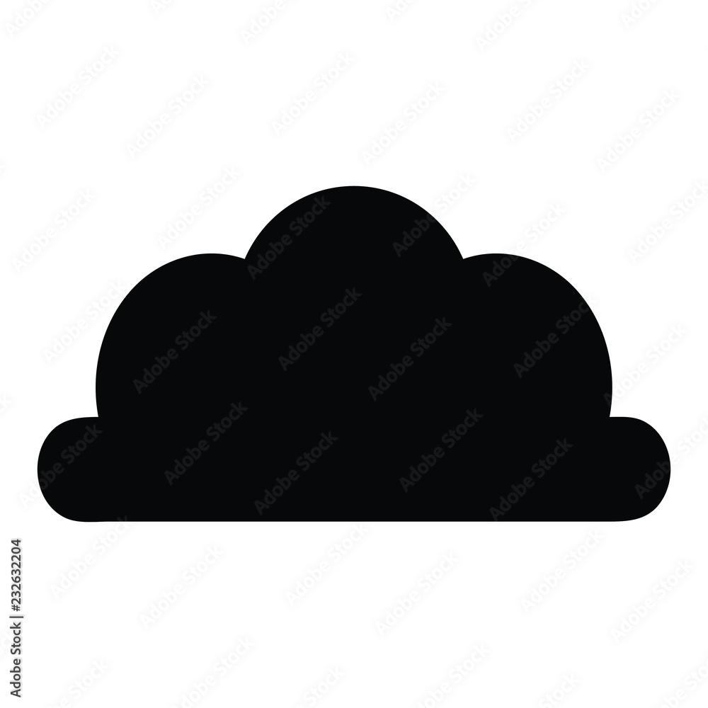 A black and white silhouette of a cloud A black and white silhouette of a cloud