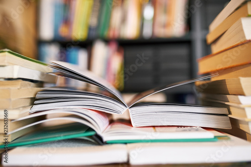 Closeup of books