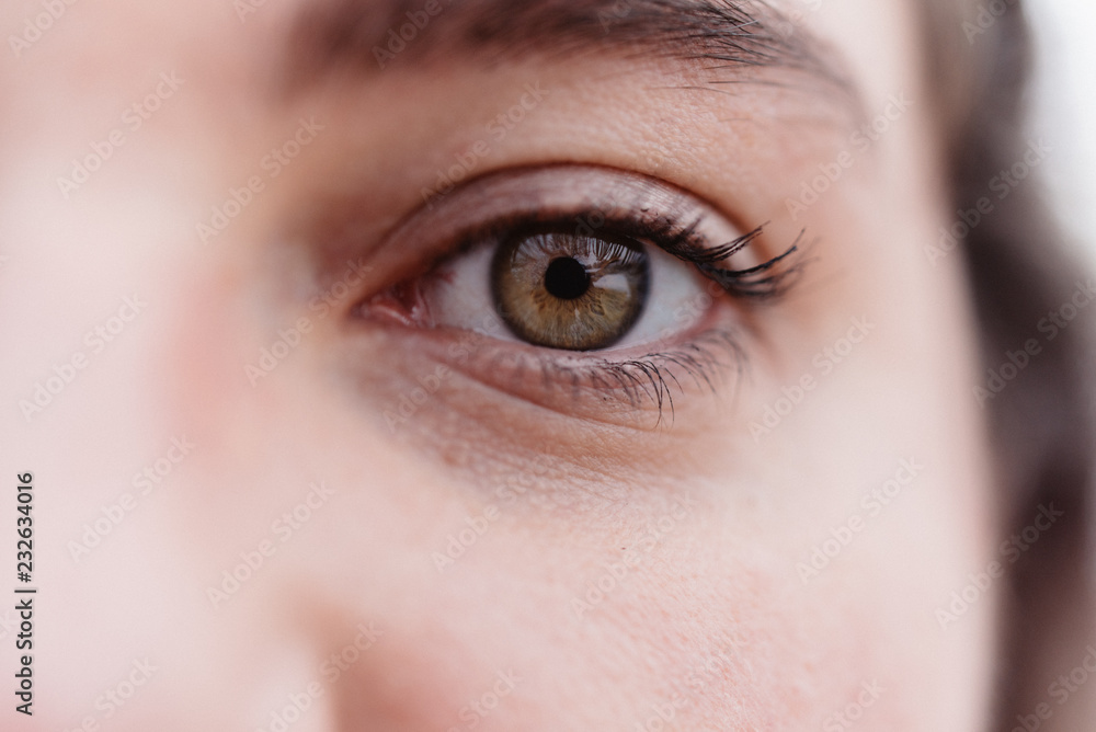 Closeup of a womans eye Closeup of a womans eye