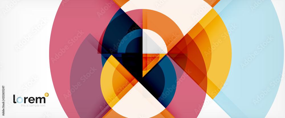 Circle abstract background, geometric modern design template Circle abstract background, geometric modern design template