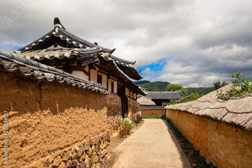 Tradional house in Korea photo