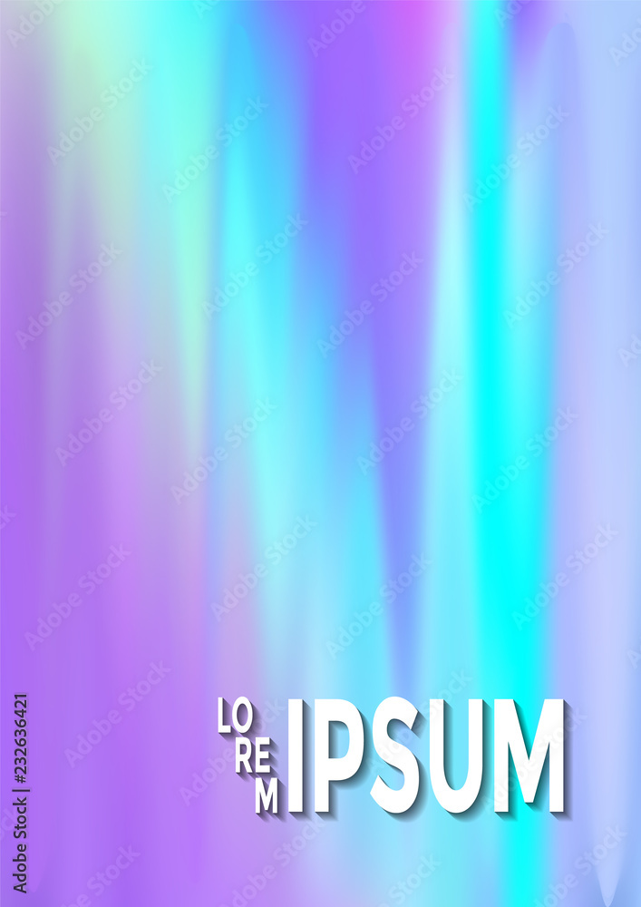 Hologram texture gradient party poster background. Hologram texture gradient party poster background.