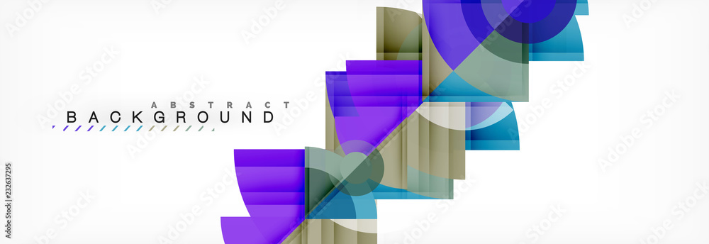 Trendy circles composition geometric background Trendy circles composition geometric background
