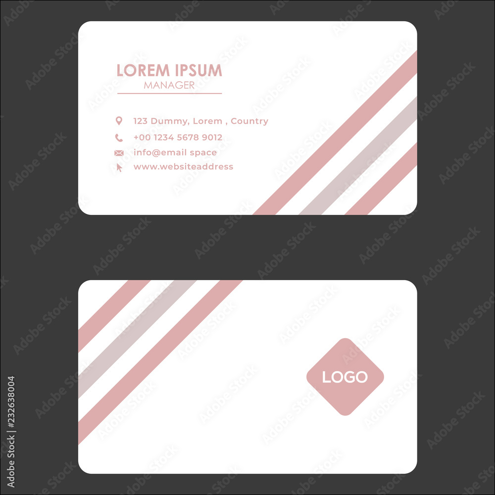 sweet color business card design