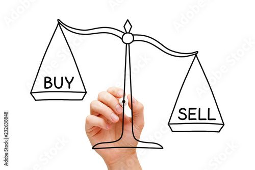 Sell Or Buy Scale Concept