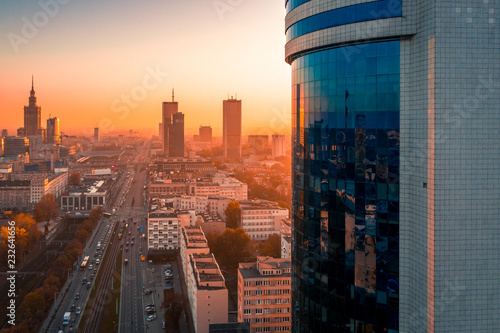 Warszawa z lotu ptaka