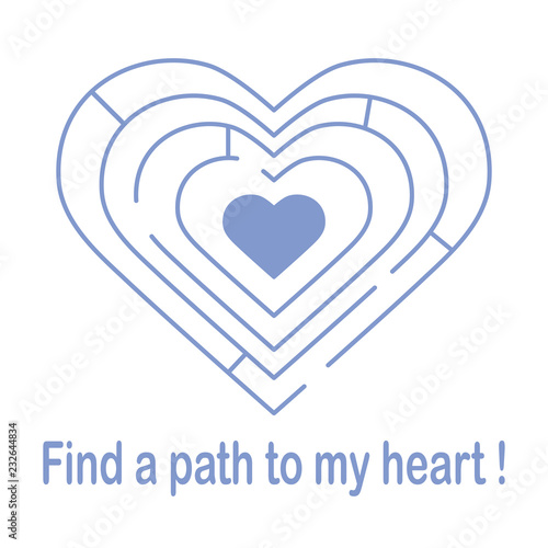 Labyrinth to the heart. Valentine's Day