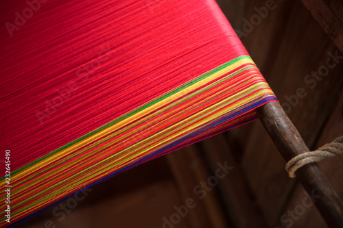 Woven cotton with traditional hand-weaving of Karen tribe.