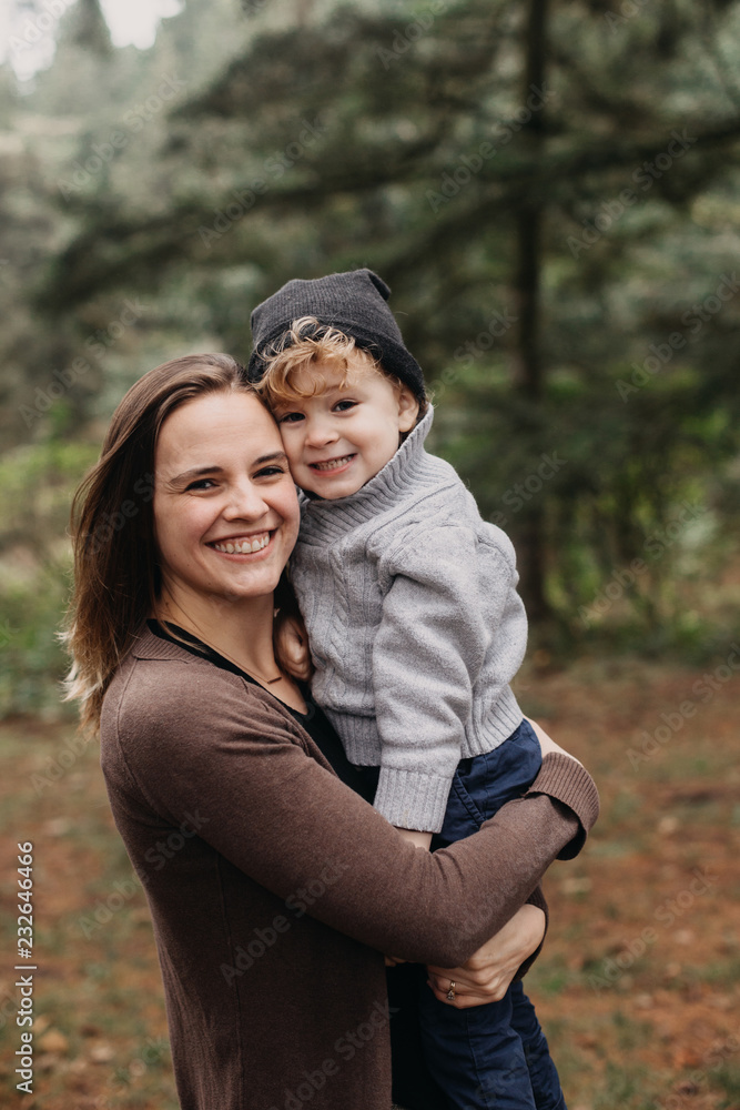 Mother Holding Young Son Mother Holding Young Son