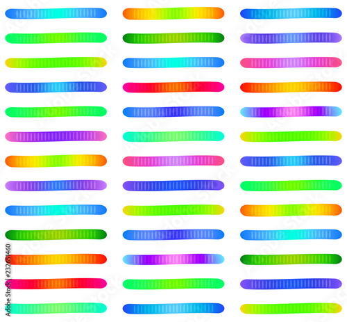 Jelly gummy worms cartoon seamless pattern. Colorful elements. Vector illustration. Design for kids