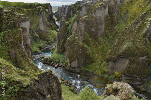 Fjadrargljufur canyon near Kirkjubaejarklaustur, Iceland