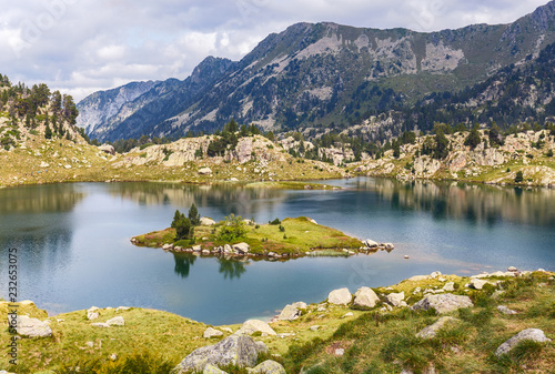 Lake Cabidornats in Aiguestortes National Park, Catalan Pyrenees