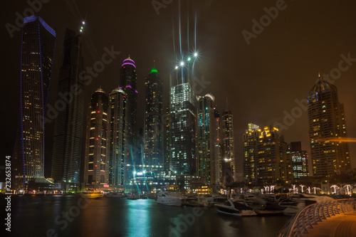 Dubai Marina at night  UAE