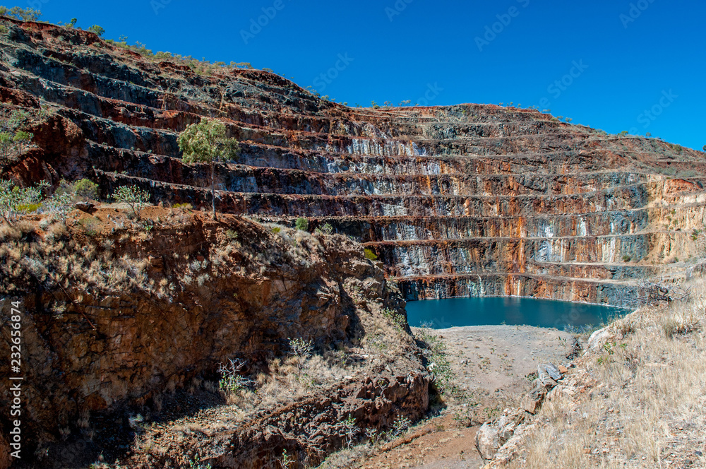Abandoned uranium mine, Mary Kathleen, Queensland, Australia