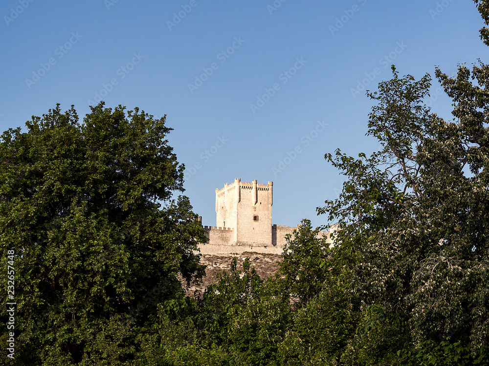 Castle tower in Peñafiel, Spain Castle tower in Peñafiel, Spain