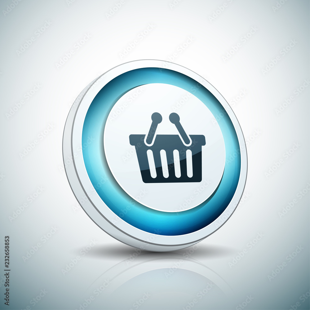 Shopping button illustration Shopping button illustration